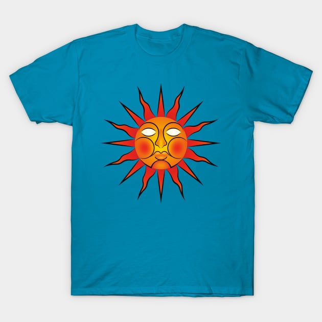 Folk Horror / Wicker Man Sun Sigil T-Shirt by Ricardo77